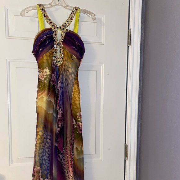 Long colorful dress - Picture 4 of 5